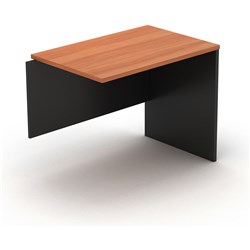 OM Desk Return 900W x 600D X 720mmH Cherry And Charcoal 