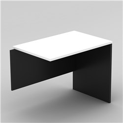 OM Desk Return 900W x 600D X 720mmH White And Charcoal 