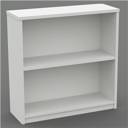 OM Bookcase 900W x 320D x 900mmH 1 Shelf All White 