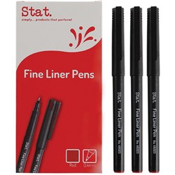 Stat Fineliner Pen Fine 0.4mm Red