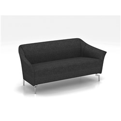 Venice Lounge 2 Seater 1280W x 730D x 780mmH Charcoal Fabric 