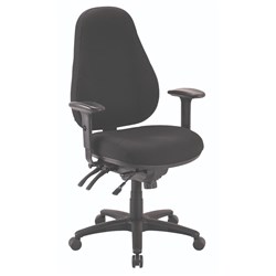 Buro Persona 24/7 High Back Chair With Arms Black Fabric 