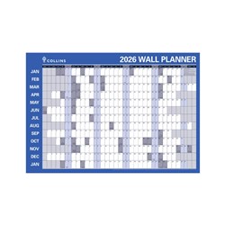 Collins Wall Planner 686x990mm Double Sided Roll Up