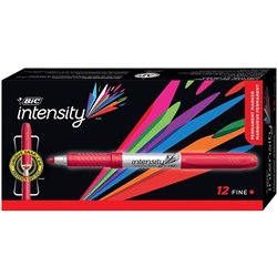 Bic Intensity Permanent Marker Fine Red  Box 12