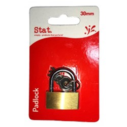 Stat Brass Padlock 30mm