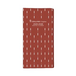 Collins Colplan Planner Diary  B6/7 2 Years Month To View Red