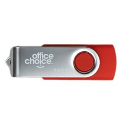 Office Choice USB Drive 2.0 16GB Rotating Silver