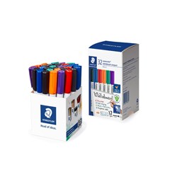 Staedtler Lumocolor Whiteboard Compact Marker Bullet Point Assorted Colours Cup of 32
