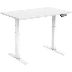 Ergovida Electric  Sit-Stand Desk 1500W x 750D x 620-1280mmH White/White