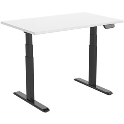 Ergovida Electric  Sit-Stand Desk 1800W x 750D x 620-1280mmH White/Black