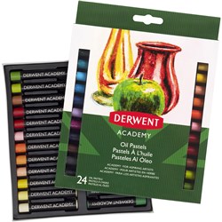 Derwent Academy Oil Pastels Assorted Colours Pack 24