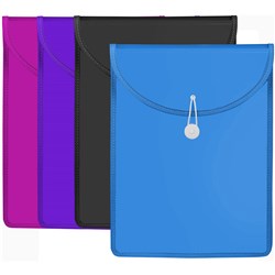 Marbig Document Wallet A4 Top Load 65mm Gusset Assorted Colours