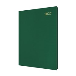 Collins Essential Diary A4 Day To Page Green