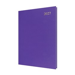 Collins Essential Diary A4 Day To Page Purple 