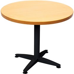 Rapidline 4 Star Round Table 900D x 730mmH Beech Top Black Base