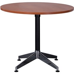 Rapidline Typhoon Round Table 900D x 730mmH Cherry Top Black Base
