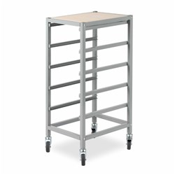 Visionchart Tote - Tray Trolley Single Rack 5 Bay