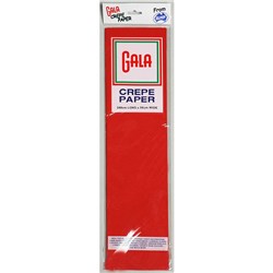 Alpen Gala Crepe Paper 240 x 50cm Scarlet Pack Of 12 