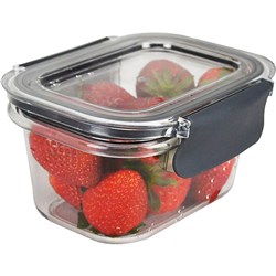 Italplast Snap Lock PET Plastic Food Container  400ml Clear