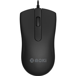 Moki Optical Wired USB Mouse Black 