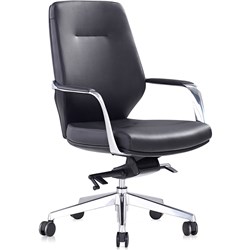 K2 EP Brighton Executive Chair Medium Back Black PU 