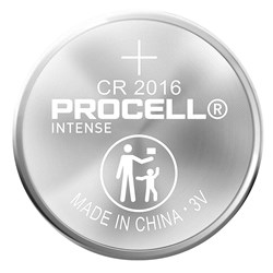 Procell Intense Lithium Coin 2016 Battery 3V Pack Of 5 