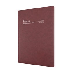 Collins Appointment Diary 2028 Early Edition A4 Day To Page Burgundy