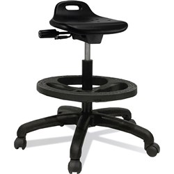 K2 NTR Randwick Sit Stand Industrial Stool Black 