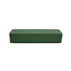 K2 Marbella Burke Junior Rectangle Ottoman 1480mmW Green PU Leather