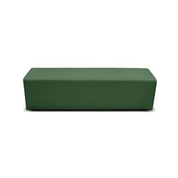 K2 Marbella Burke Senior Rectangle Ottoman 1480mmW Green PU Leather