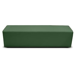 K2 Marbella Burke Senior Rectangle Ottoman 1780mmW Green PU Leather