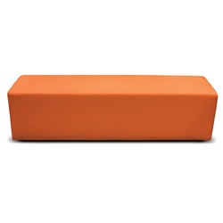 K2 Marbella Burke Senior Rectangle Ottoman 1780mmW Orange PU Leather