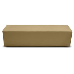 K2 Marbella Burke Senior Rectangle Ottoman 1780mmW Beige PU Leather