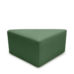 K2 Marbella Tasman Junior Triangle Ottoman Green PU Leather