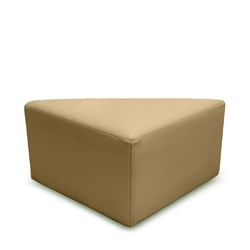 K2 Marbella Tasman Junior Triangle Ottoman Beige PU Leather