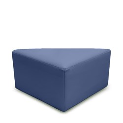 K2 Marbella Tasman Junior Triangle Ottoman Blue PU Leather