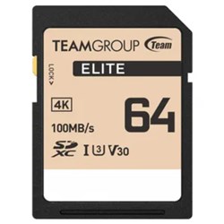 Team Group Elite A1 Micro SDXC Memory Card 64GB Black 