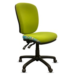 K2 Orange Dust Spectrum Alice High Back Office Chair Eucalyptus Green Fabric Seat