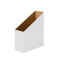 Visionchart Creative Kids Cardboard Magazine Box White Pack of 5