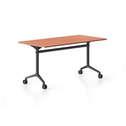 Rapidline Typhoon Flip Top Table 1800W x 750D x 750mmH Cherry Top All Black Frame