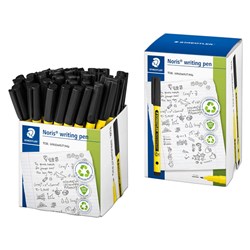 Staedtler Noris 307 Writing Pens Fine 0.6mm Black  Cup Of 50