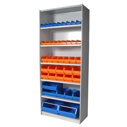 Steelco APC UNI-Shelving Starter Bay 1200W x 400D x  2175mmH White Satin