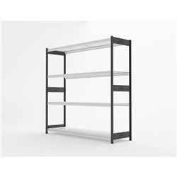 Steelco T-Span Shelving Starter Bay 2160W x 450D x 2100mmH Grey