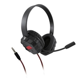 Shintaro Rugged Kids Headset With Boom Microphone And Audio Jack Black