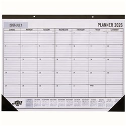 Office Choice Desk Planner 550 x 530mm Month To View White 