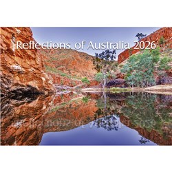 Easy -2C Wall Calendar A4 Month To View Reflections Of Australia