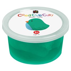 Educational Colours CreativeClay 100gm Green 