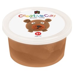 Educational Colours CreativeClay 100gm Brown 