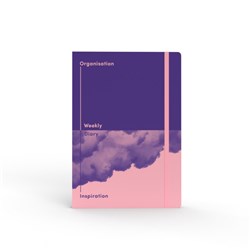 Jumble & Co Undated Diary A5 Week To View Organisation And Inspiration Purple