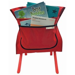 Writer Nylon Chair Bag 2 Pockets 455mmW Red 